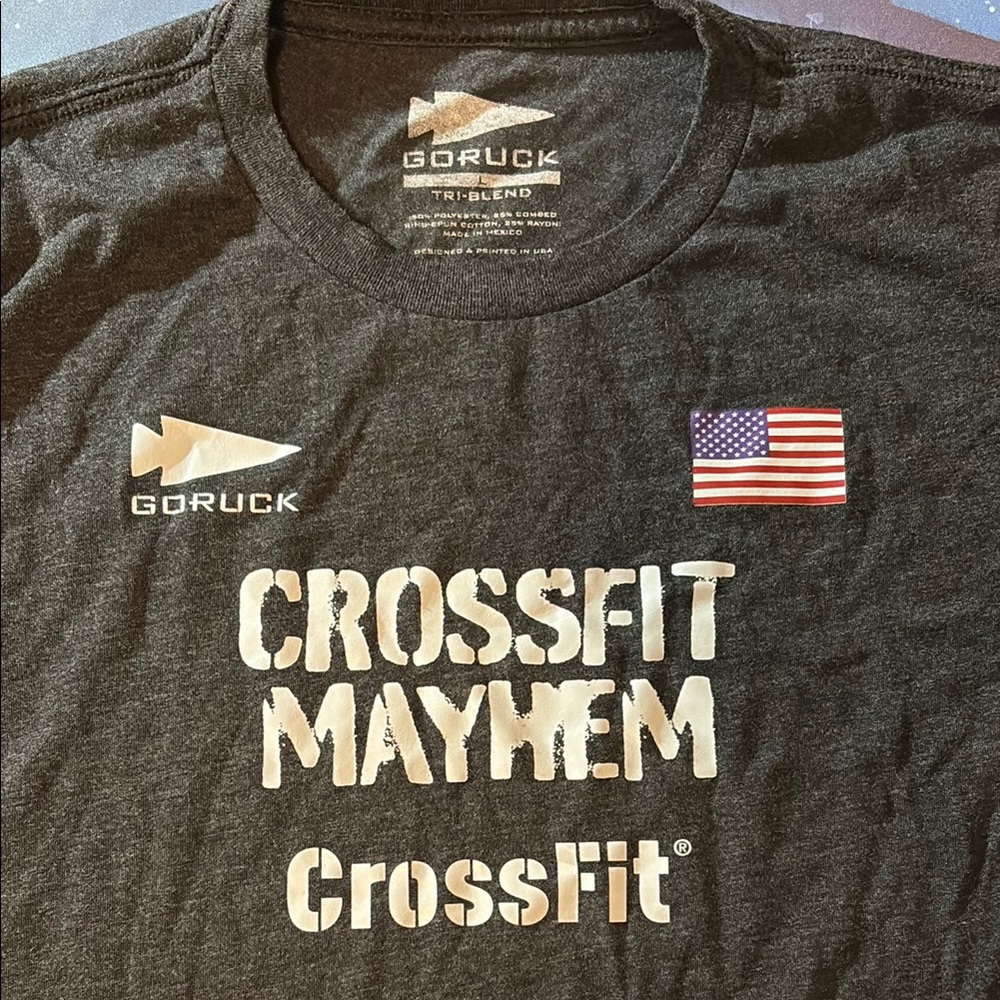 2024 CFG Goruck Men's Black CrossFit Mayhem Shirt